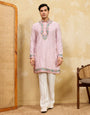 Premium Lavender Detailed Embroidered Ethnic Kurta Set with Pant