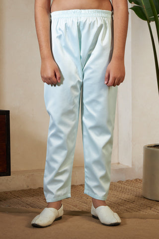 Pista Green Embroidered Carnival Set for Boys