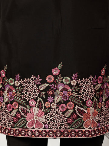 Festive Wear Premium Black Kurta Pant Set for Mens