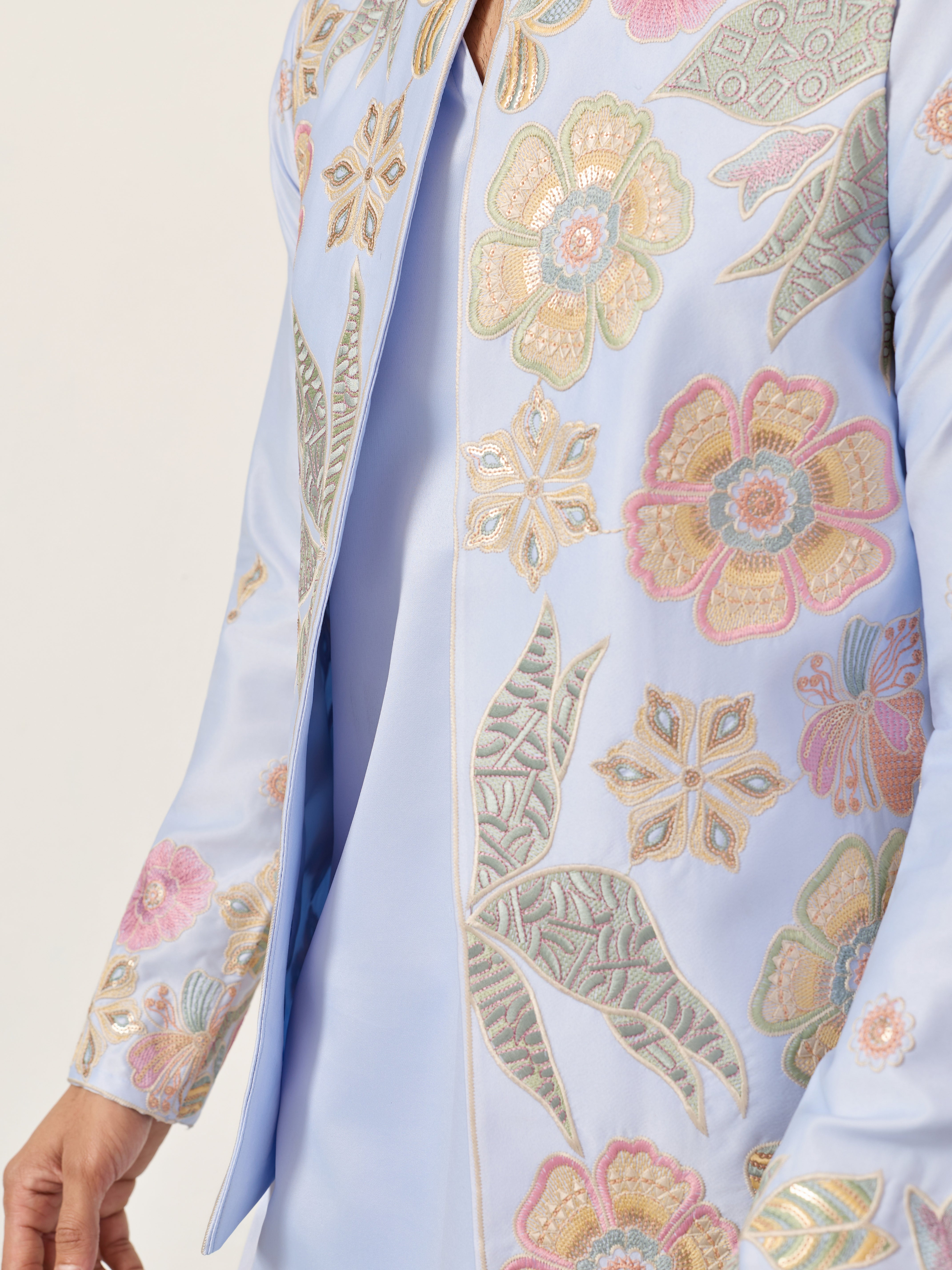 Luxury Carnival Function Special Mens Wear Koti Kurta Set
