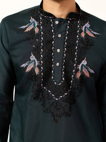 The Ultimate Designer Green Kurta with Dupatta for Mens Wear