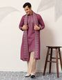 Trendy Pink Color Kurta with Dupatta for Mens Wear
