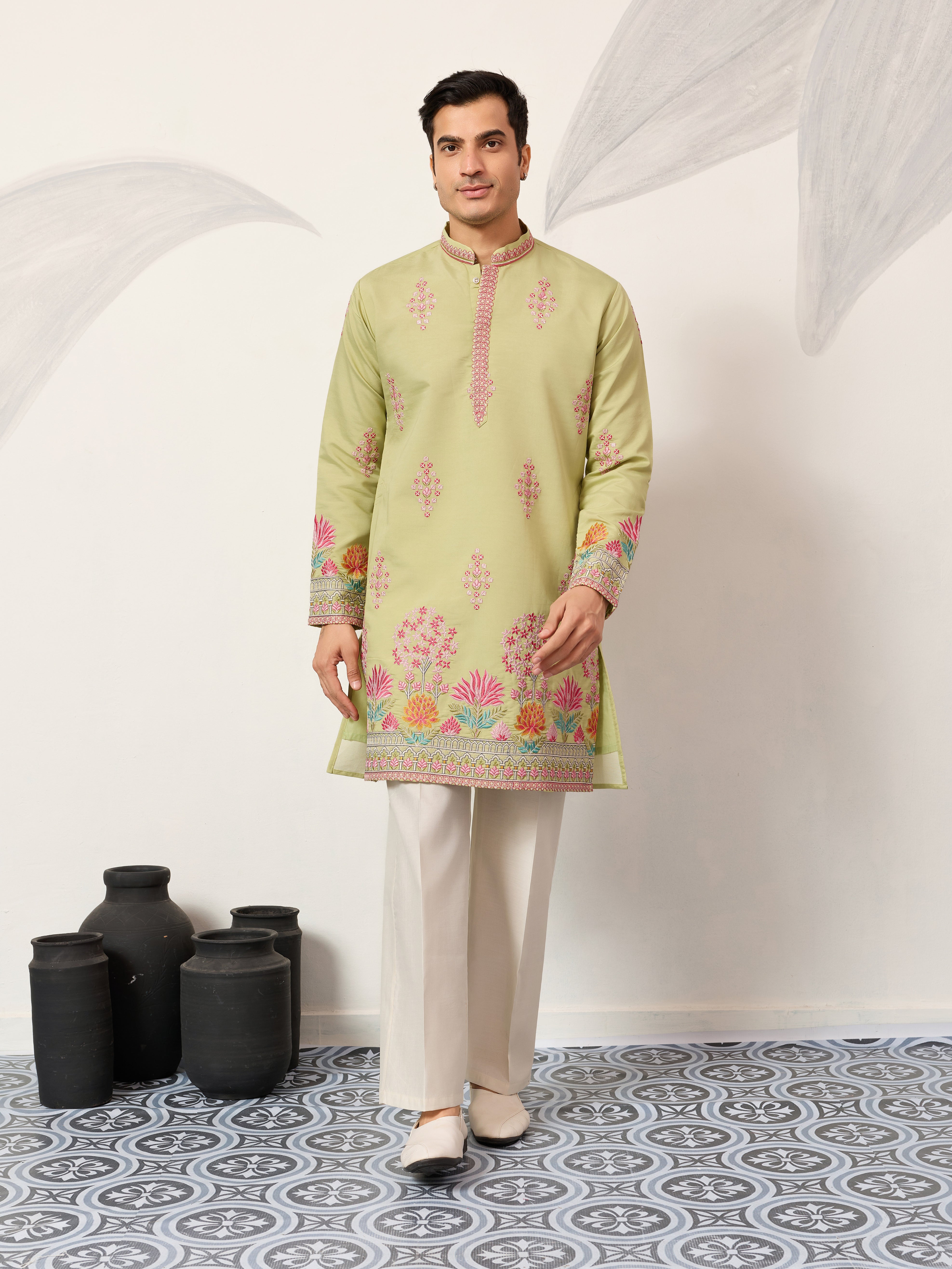 Latest Wedding Pista Kurta Design for Mens Wear