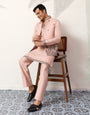 Royal Groom Ceremony Peach Koti Kurta Pair Mens Wear
