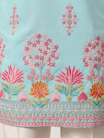 Sky Look Embroidered Work Ready made Mens Wear Kurta